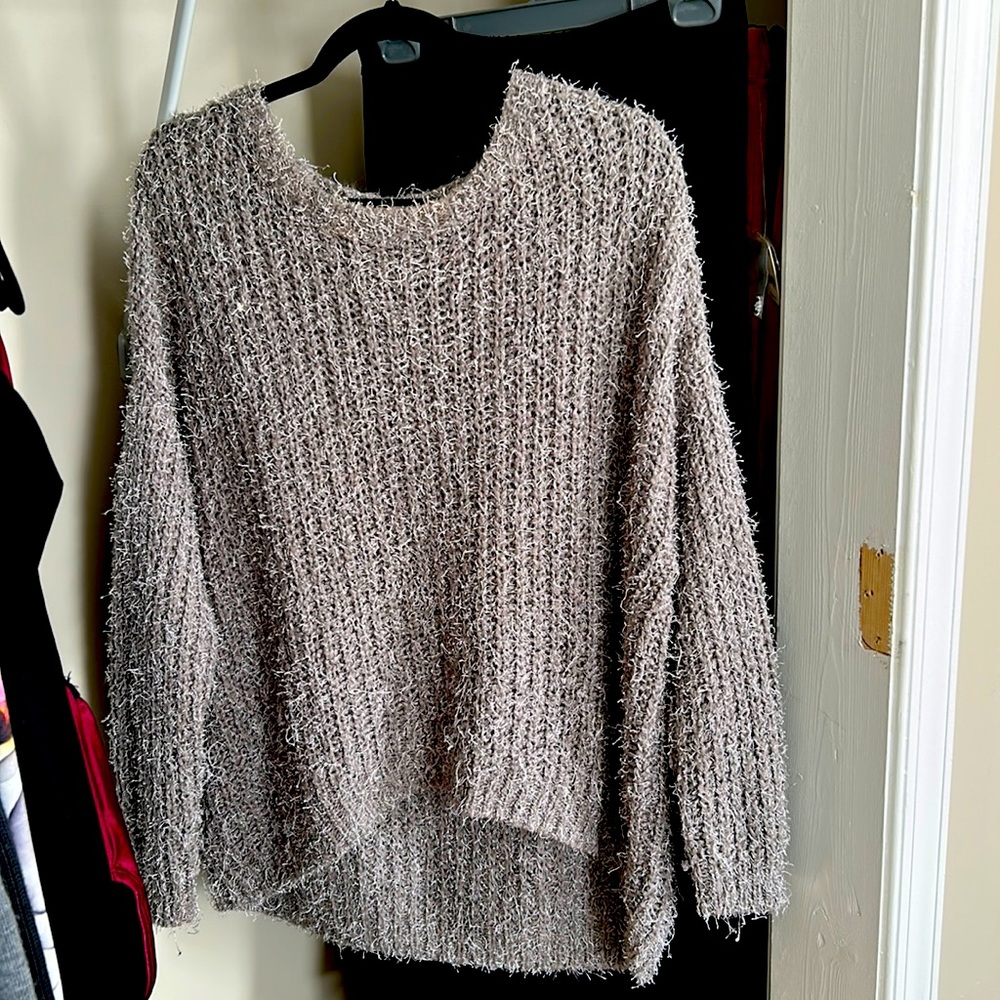 Oversized Open Weave Dolman Sweater